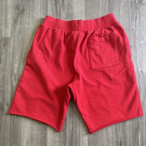Champion Reverse Weave Shorts Men's Size Medium Red Vintage Gym Workout Stretch - Picture 3 of 9